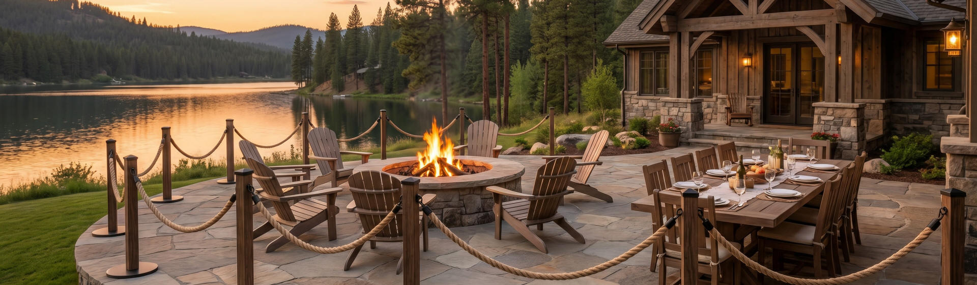 Wood Stanchions for a Coeur d Alene Resort Wood Stanchions for a Coeur d Alene Resort